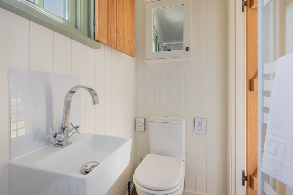 Bathroom in the shepherd's hut