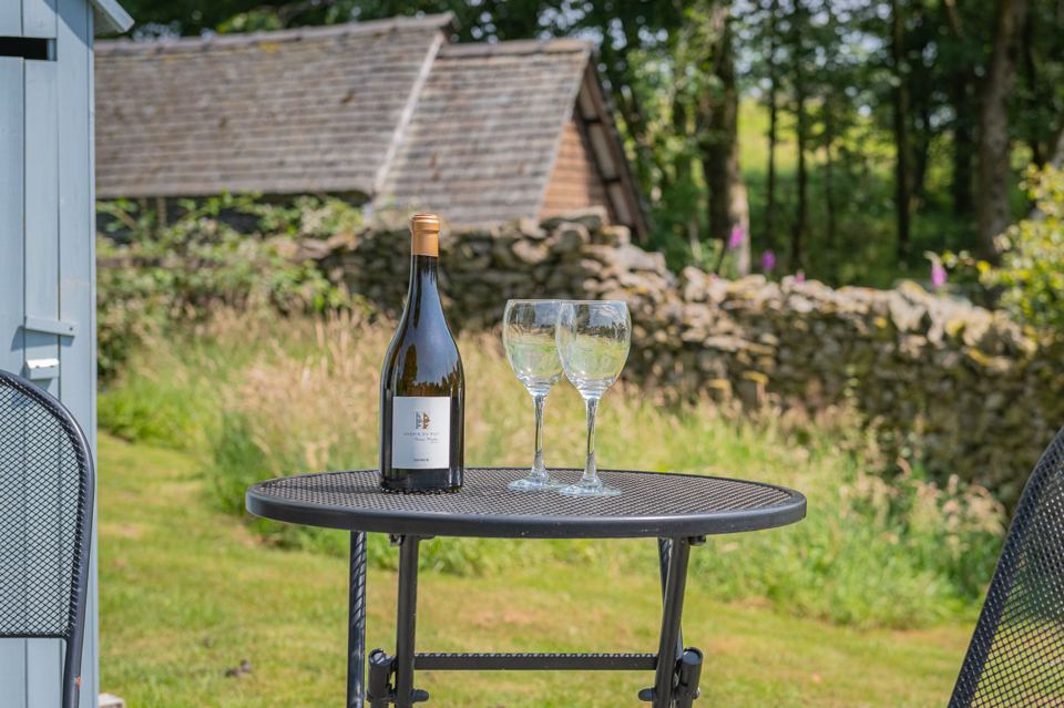 Wine on the bistro table