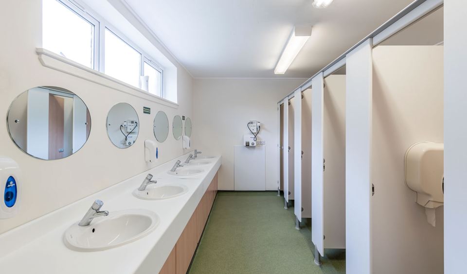 Washroom with basins
