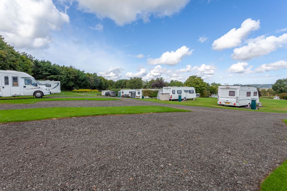 Gravel hardstanding pitches