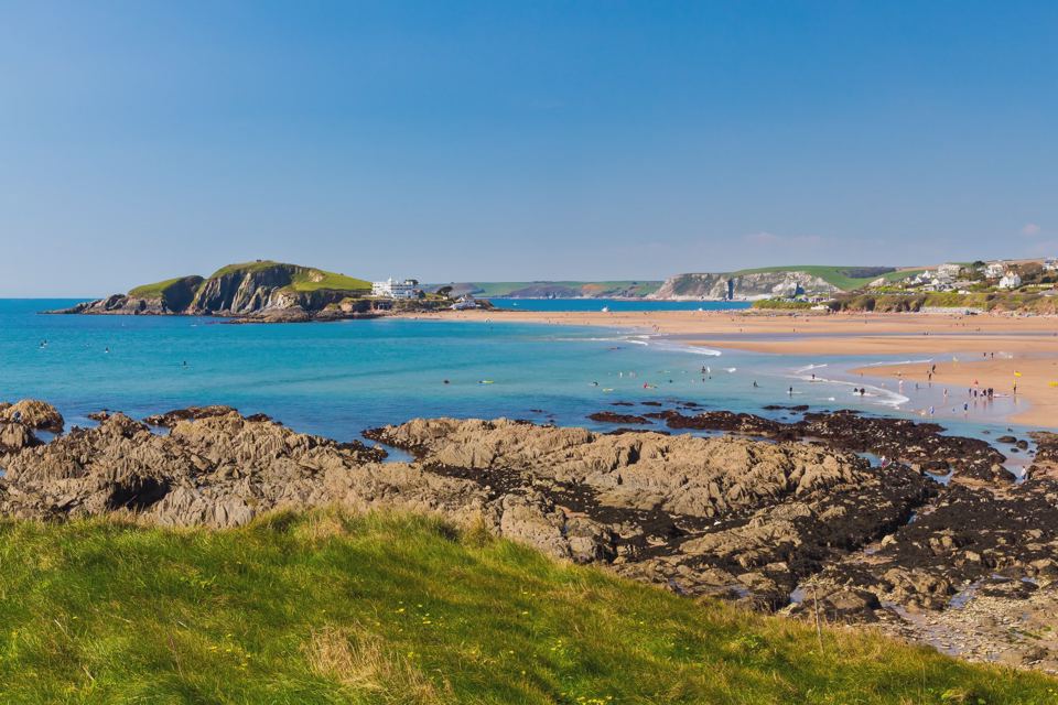 Rocks and Bantham sands