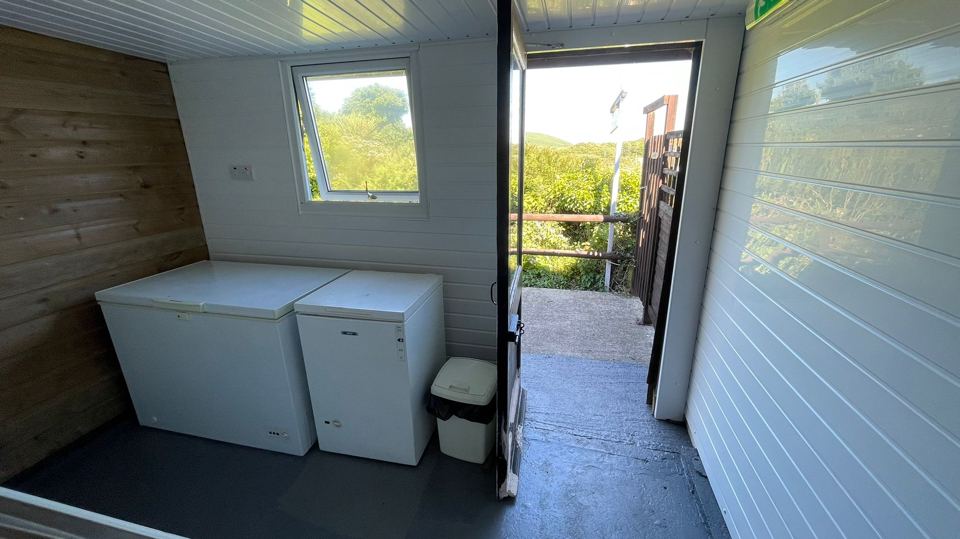 Utility room with freezers