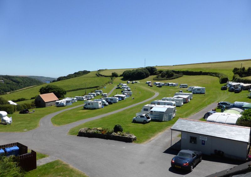 Terraced pitches and facilities