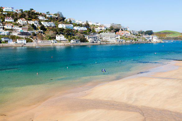Sand and water near Salcombe