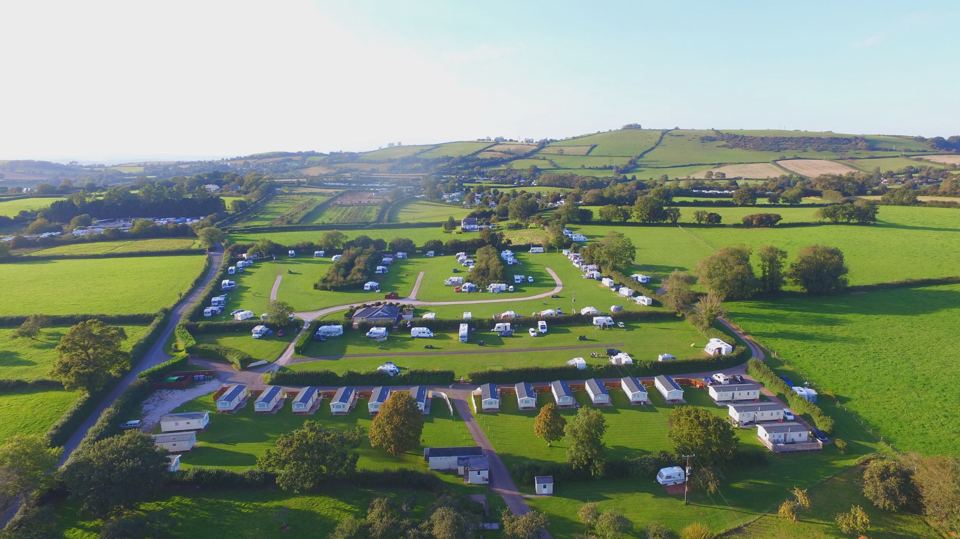 Aerial view of the park