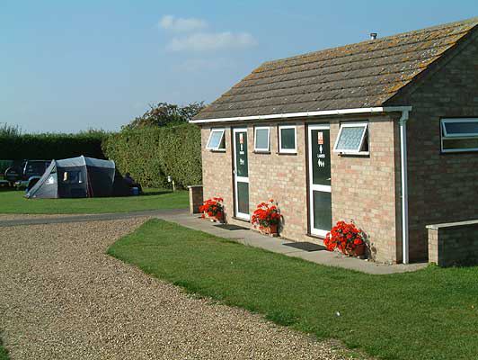 Brick toilet and shower block