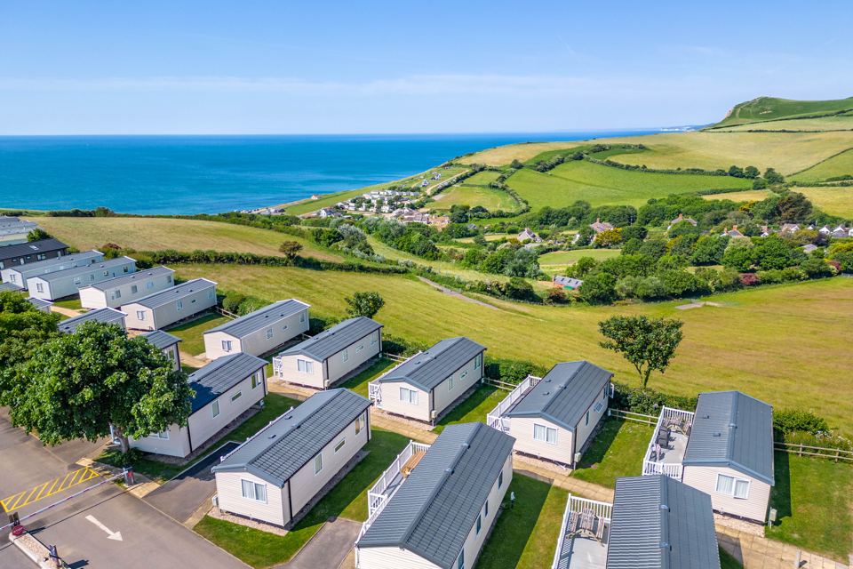 Caravans above the bay