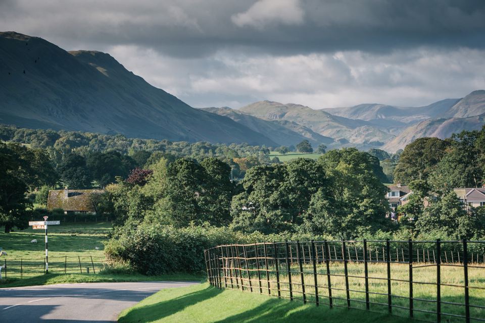 Valley view towards the fells
