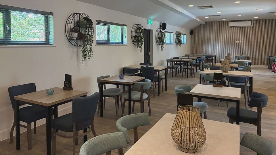 Dining room with tables