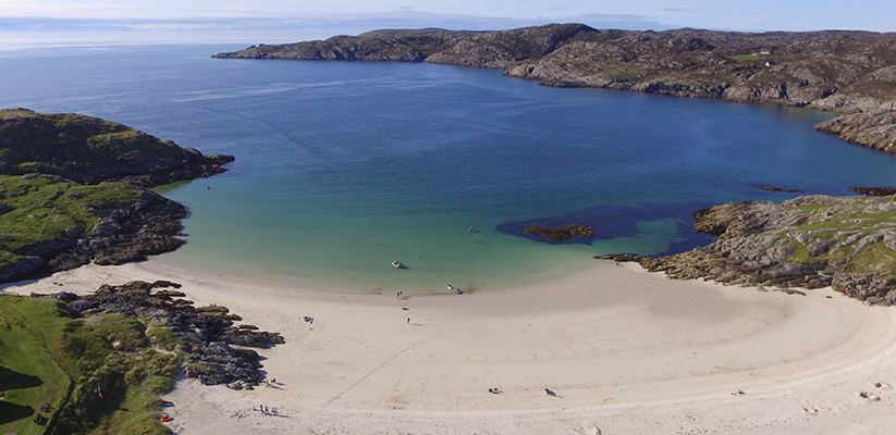 Achmelvich Bay from above