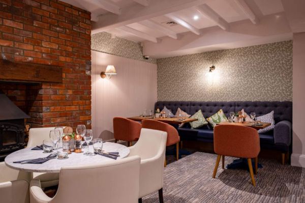 Restaurant with log fire