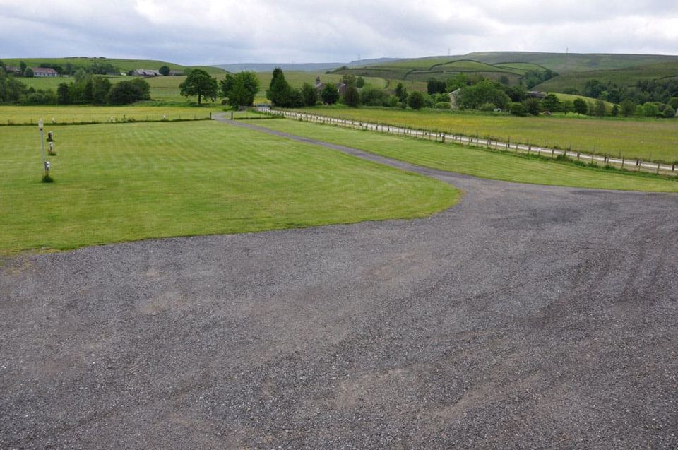 Gravel and grass pitches