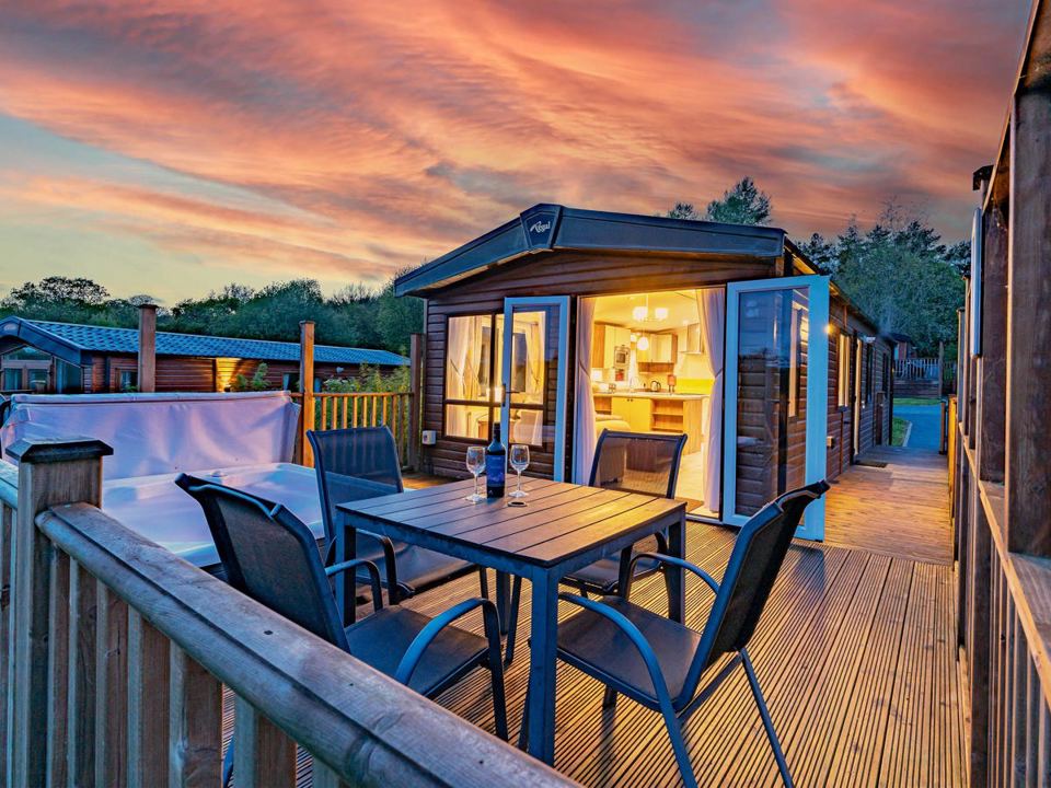 Decking at dusk