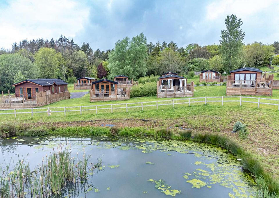 Lodges beside the pond