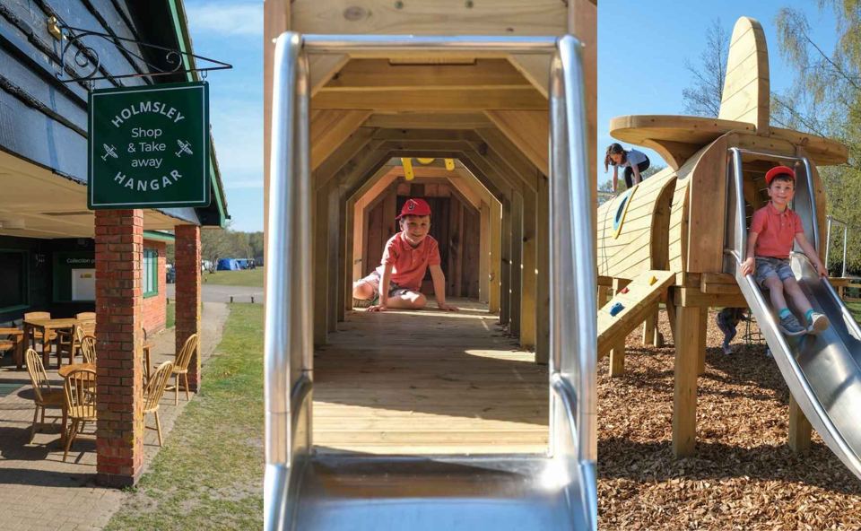 Tunnel slide beside the takeaway