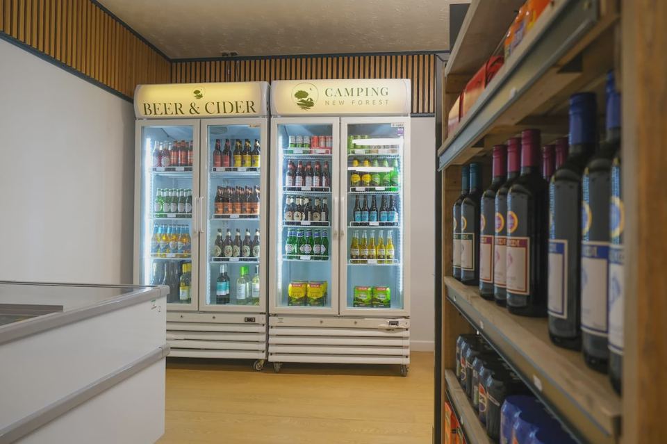 Drinks fridges in the shop