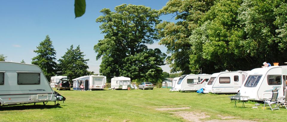 Touring pitches on the grass
