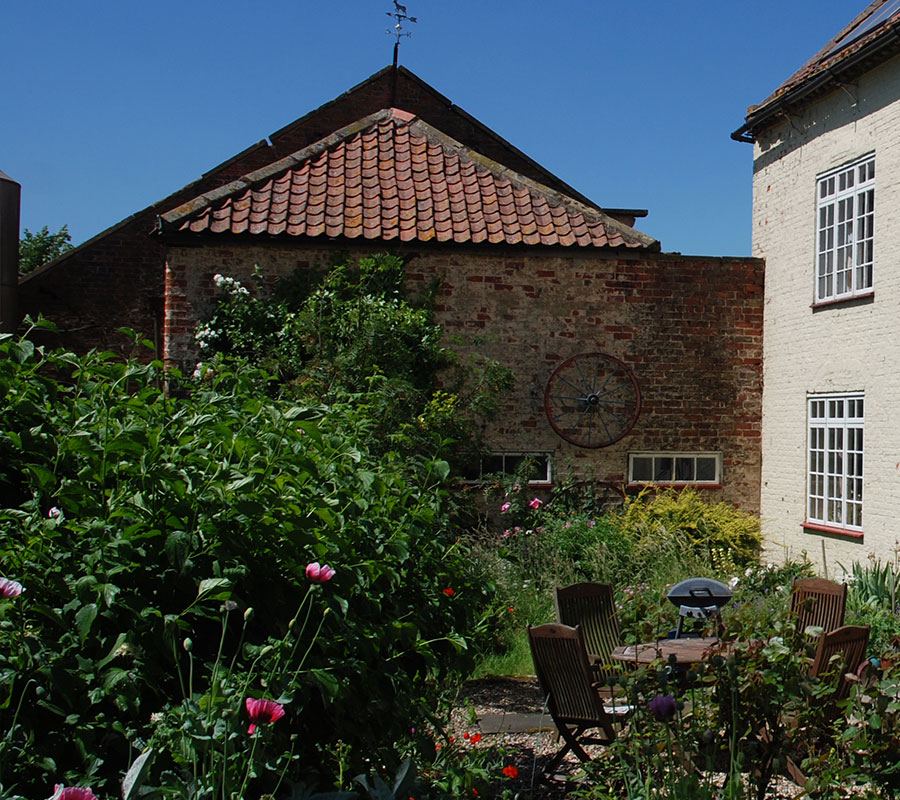 Farmhouse and garden