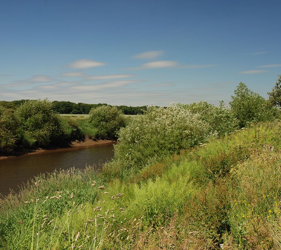 River Ouse beside the farm