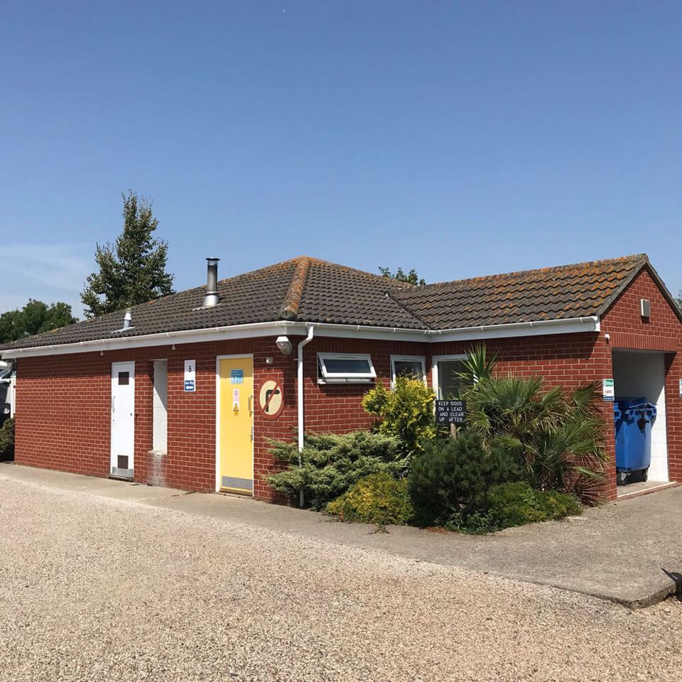 Toilet and shower block