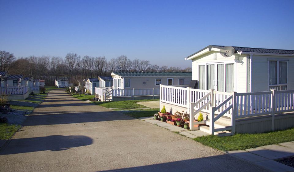 Holiday homes along the drive