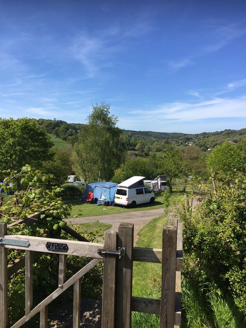 Pitches with countryside view