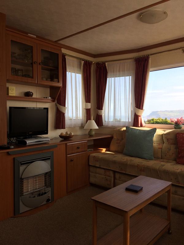 Caravan lounge with a view