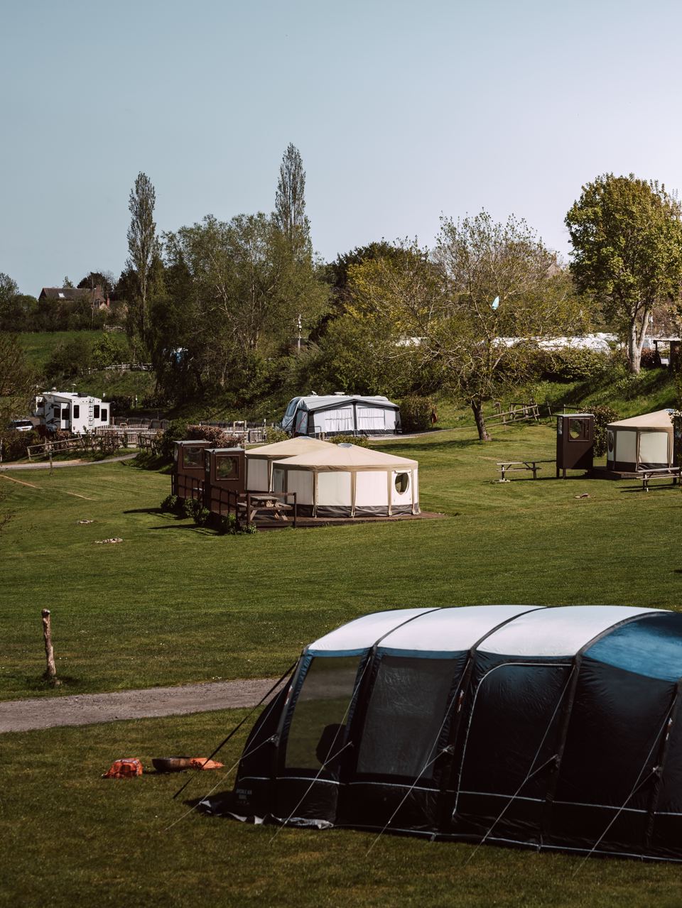 Tent beside the yurts