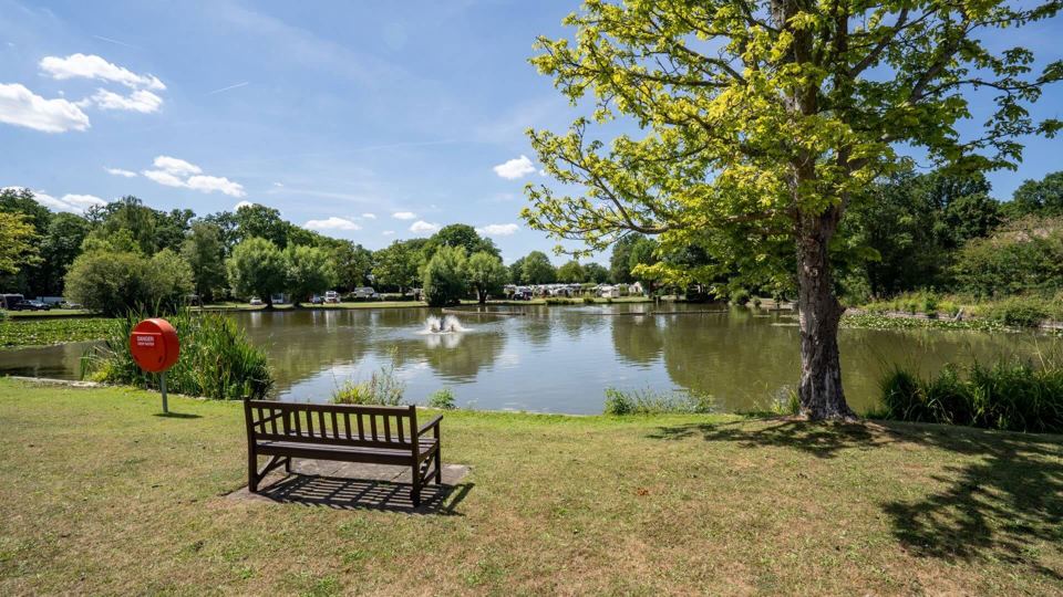 Lake by the reception block
