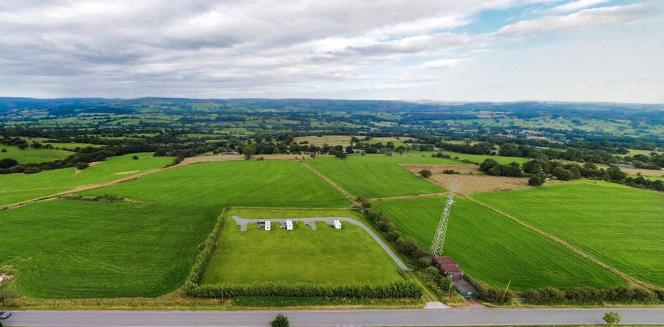 Site and fields from the air
