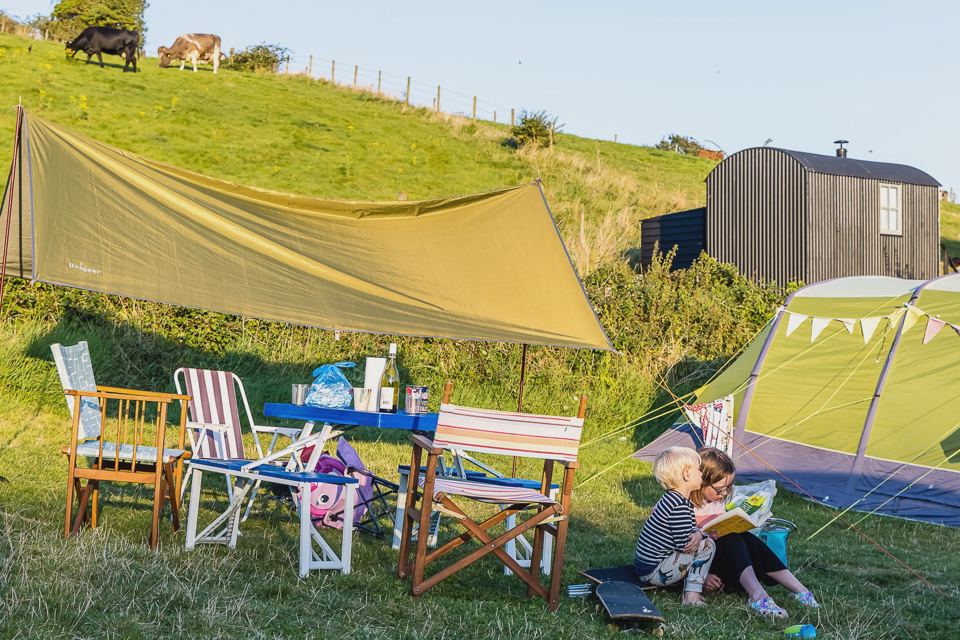 Hut above the camping field