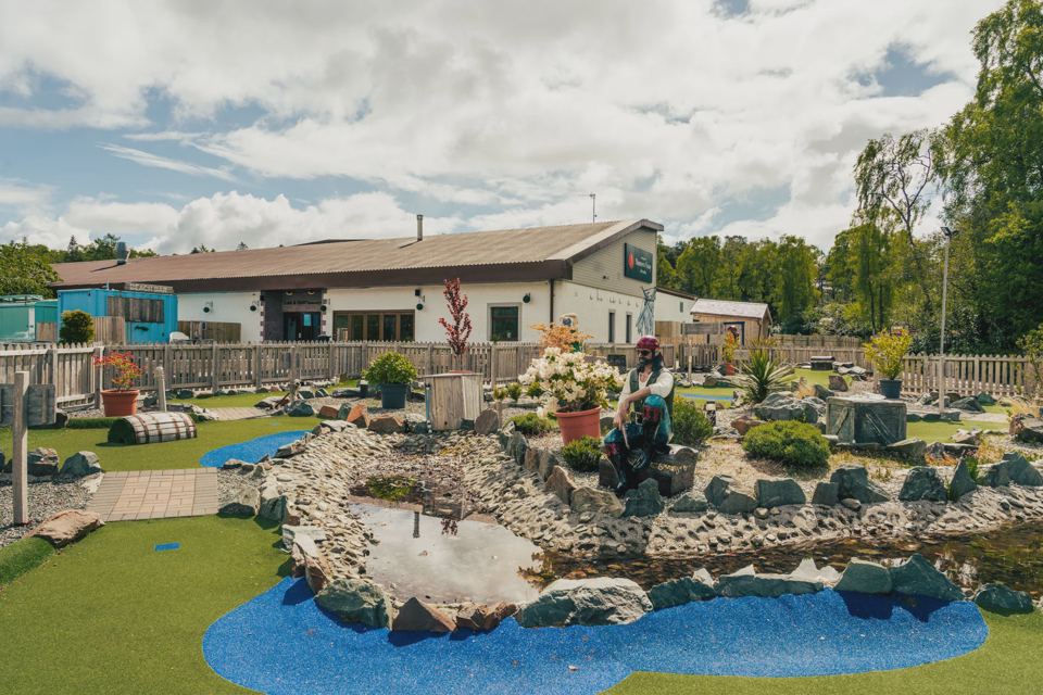 Adventure golf course