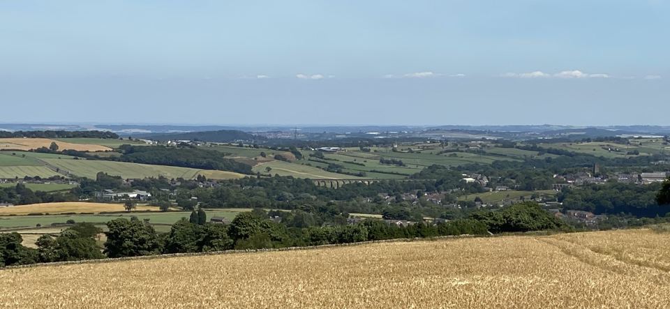 Valley view from the farm