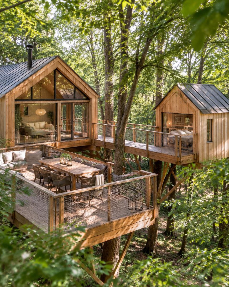 Treehouse dining deck