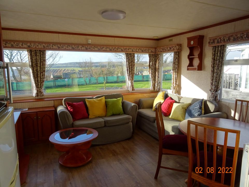 Holiday caravan lounge