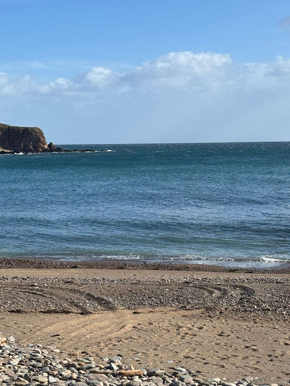 Nearby shingle beach