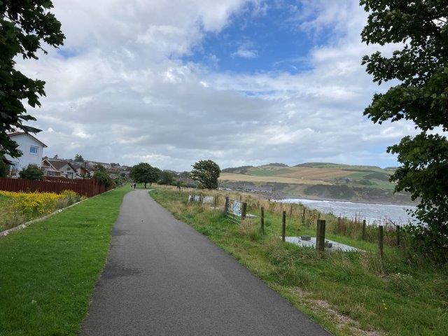 Coastal path near the park
