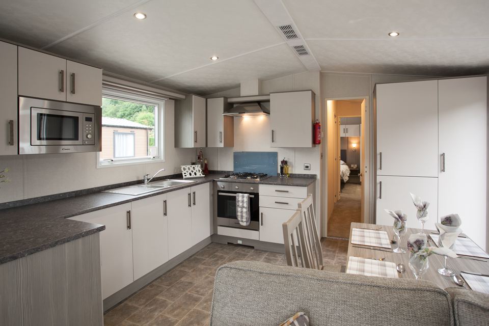 Modern holiday home kitchen