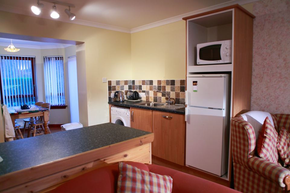 Cottage kitchen and dining area