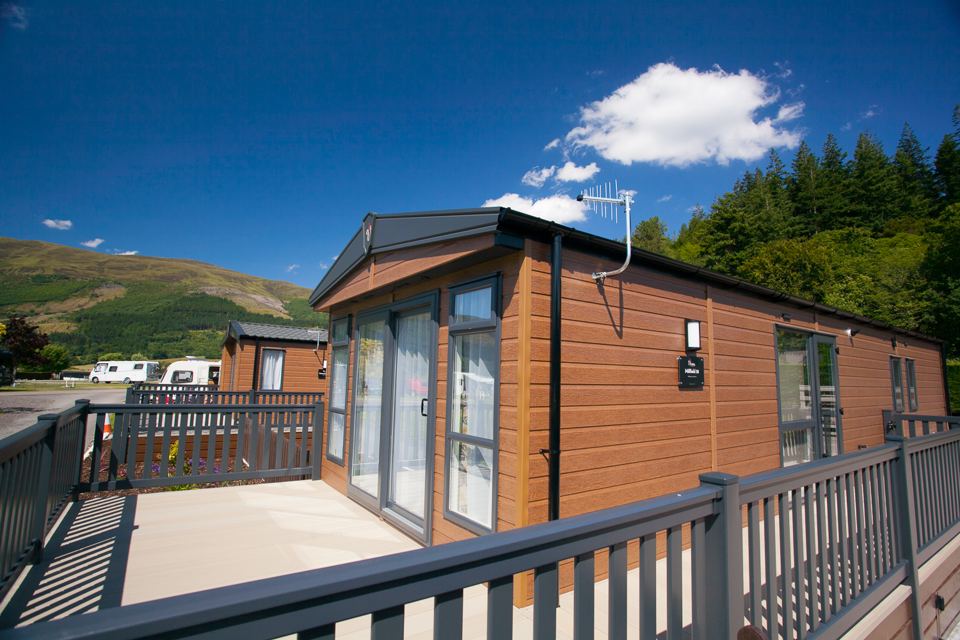 Holiday home with decking