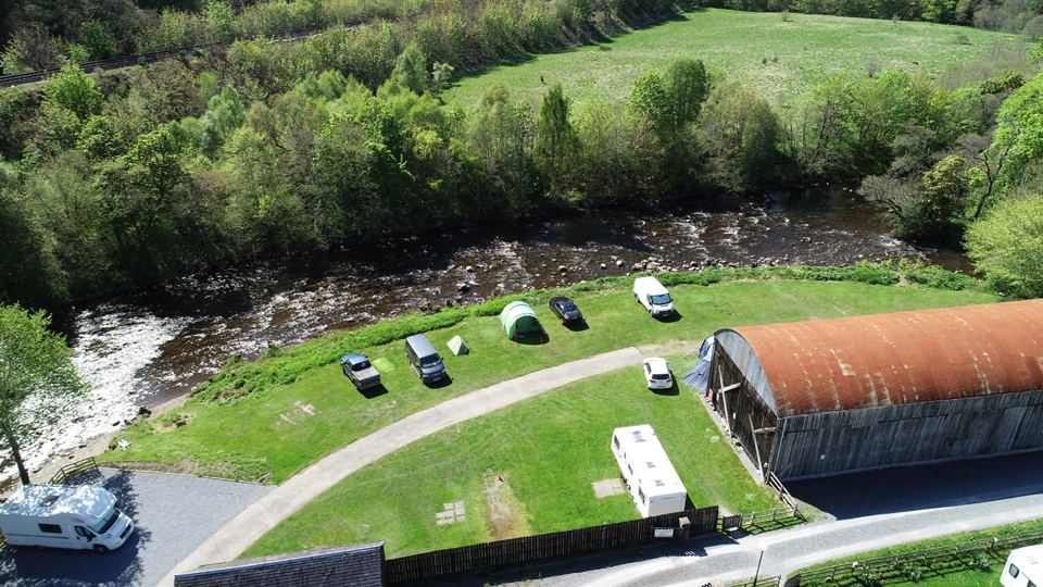 River Braan beside the pitches