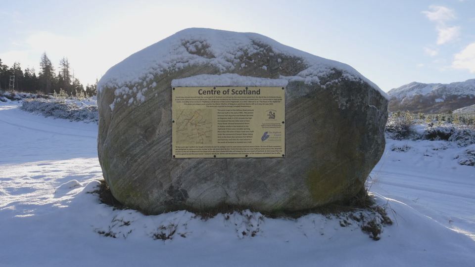 Centre of Scotland stone