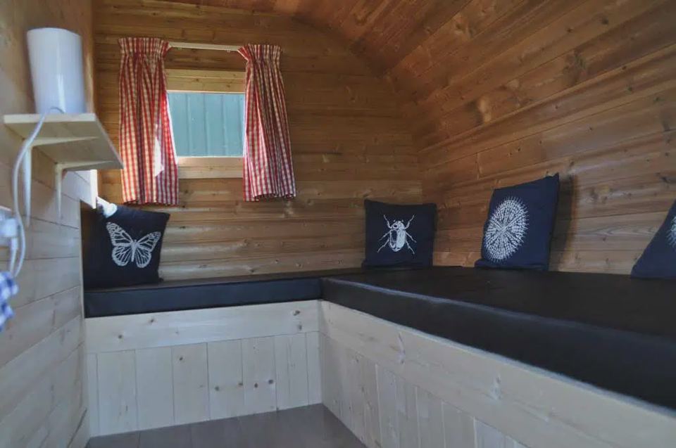 Seating inside a pod