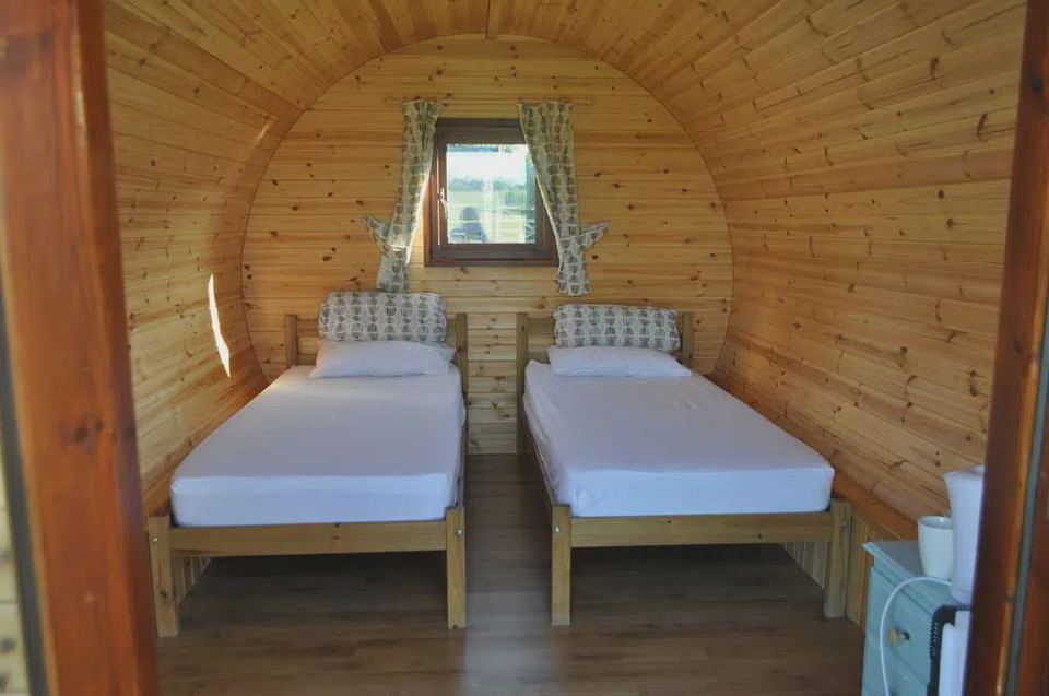 Twin beds in a pod