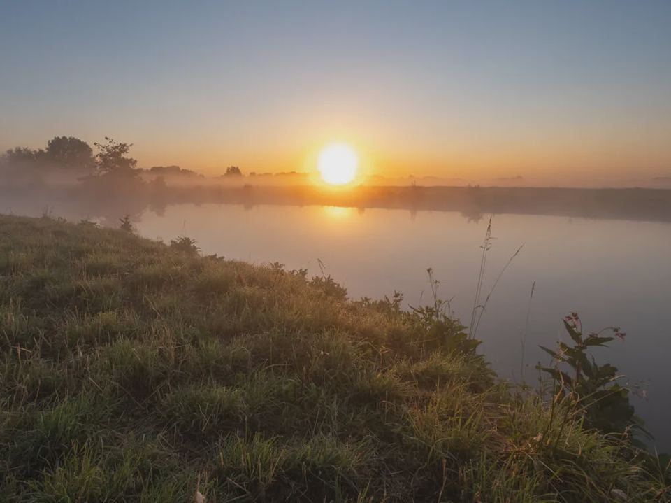 Sunrise over the river