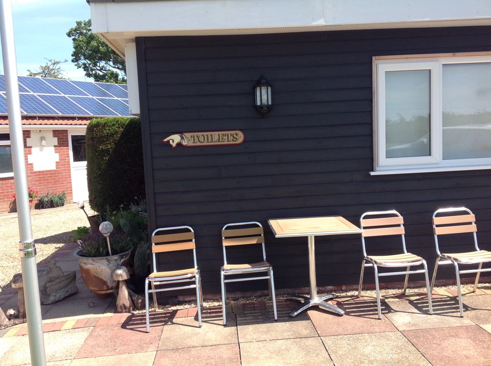 Toilet block and seating