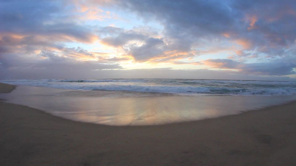Suffolk beach at dawn