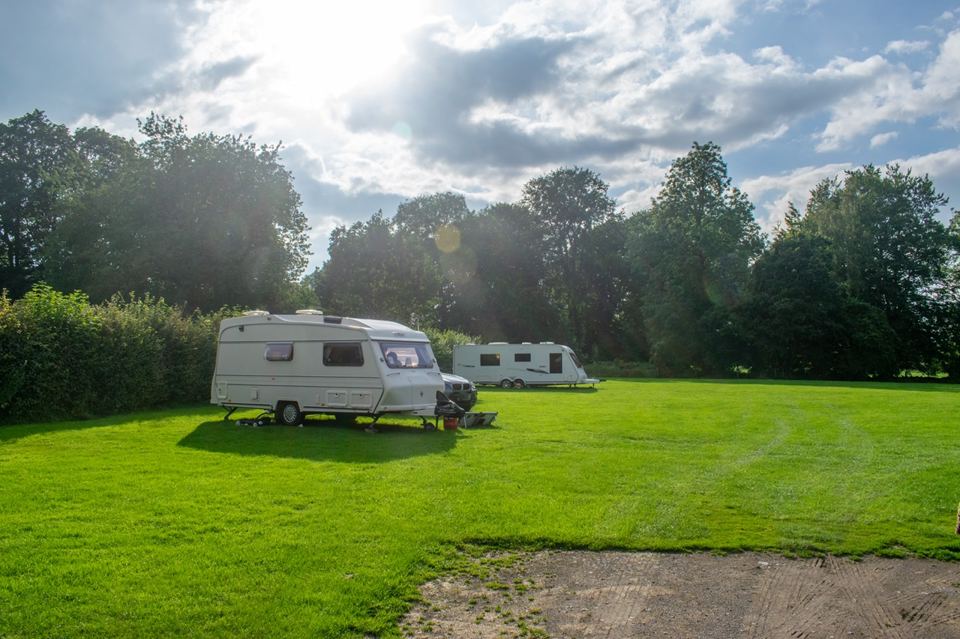 Tourer on level grass