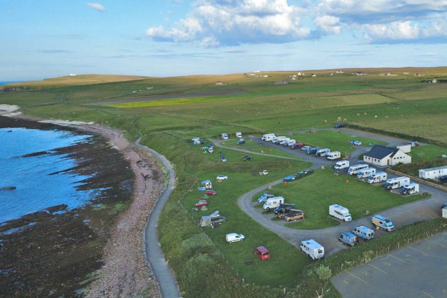 Site from above by the shore