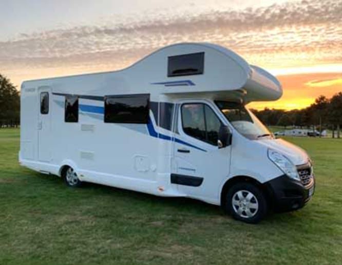 Motorhome on the grass